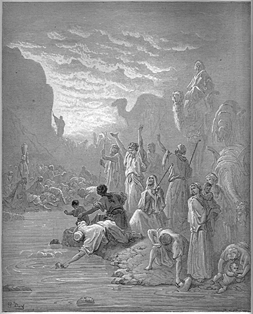 Moses Strikes the Rock at Horeb