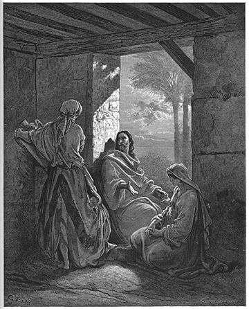 Jesus at the House of Martha and Mary