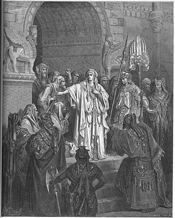 Queen Vashti Refuses to Obey Ahasuerus' Command
