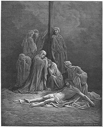 Disciples Mourn over the Dead Jesus
